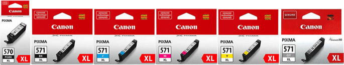 Canon Canon Pixma MG7752 Canon OE PGI-570PGBKXL + OE CLI-571BK/C/M/Y/GYXL