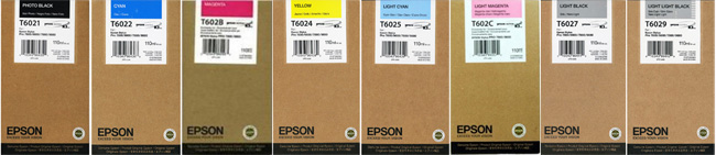 Epson Stylus Pro 9800 Original T6021-T6029 SET