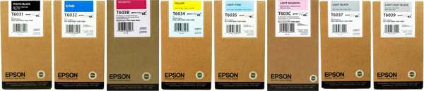 Epson Stylus Pro 9800 Original T6031-T6039 SET