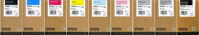 Epson Stylus Pro 4800 Original T6051-T6138 SET