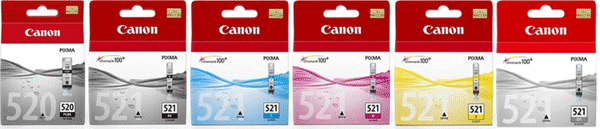 Canon Canon Pixma MP990 Canon OE PGI520BK + OE CLI521B/C/M/Y/G