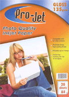 Photo Paper Pro Jet Photo Papers PJ-G135-20