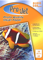 Photo Paper Pro Jet Photo Papers PJ-G240-20