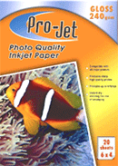 Photo Paper Pro Jet Photo Papers PJ-G240-64-20
